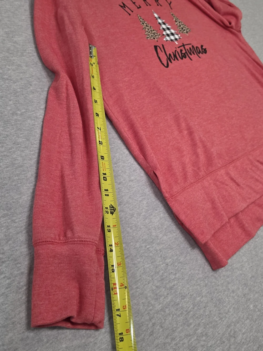 Merry Christmas Red Lightweight Holiday Sweatshirt - Cozy Women's Pullover-Lrg